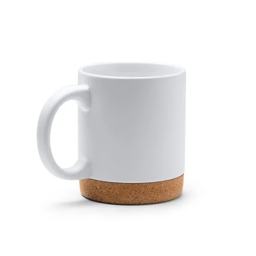 Mug Céramique Sublimation 320ml avec Base Liège - Personnalisable