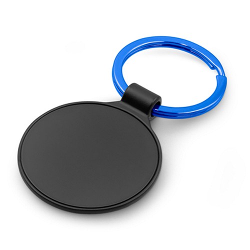 Porte-clés Rond Métallique Personnalisable - Gravure Effet Coloré