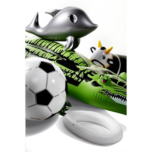 Ballon de plage gonflable Football personnalisable - Ø28cm