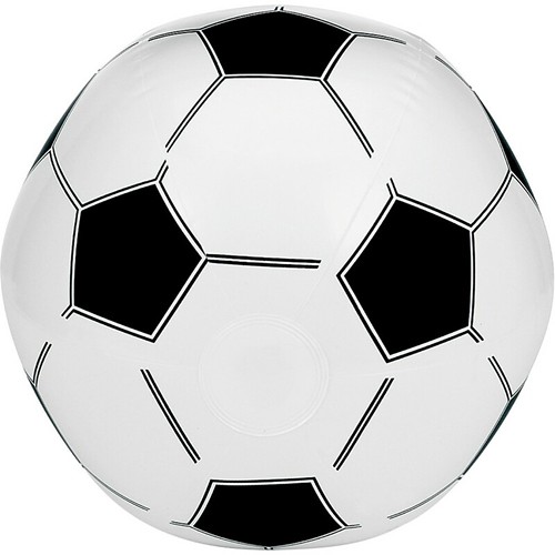 Ballon de plage gonflable Football personnalisable - Ø28cm