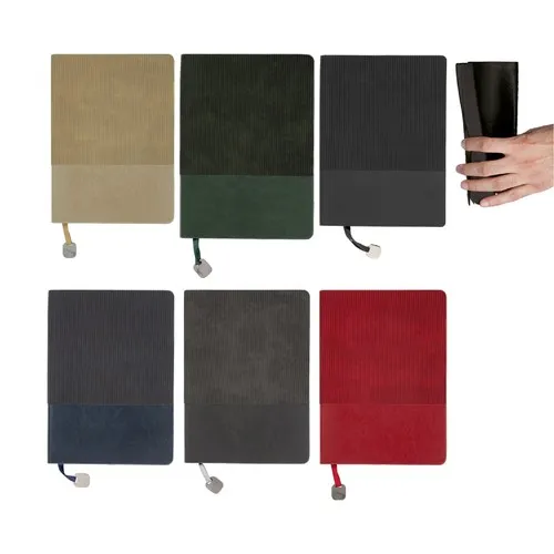 Carnet à couverture souple en cuir thermique 14,5 x 20,5