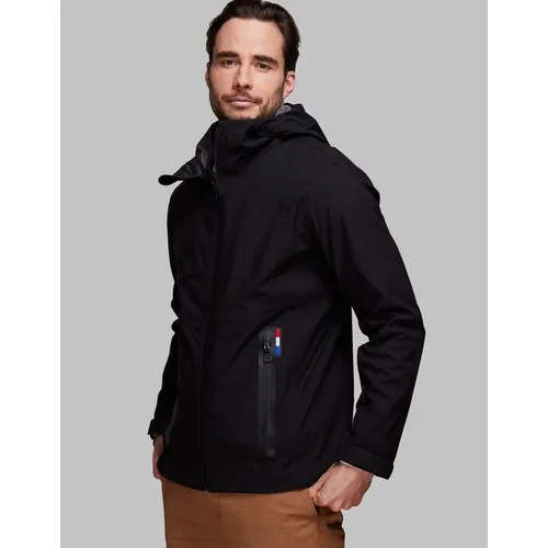Blouson Coupe-Vent 2,5 couches, en polyester recyclé unisexe imperméable Made in France