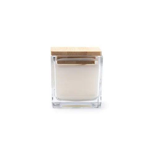 Bougie Parfumée Personnalisable en Céramique et Bambou