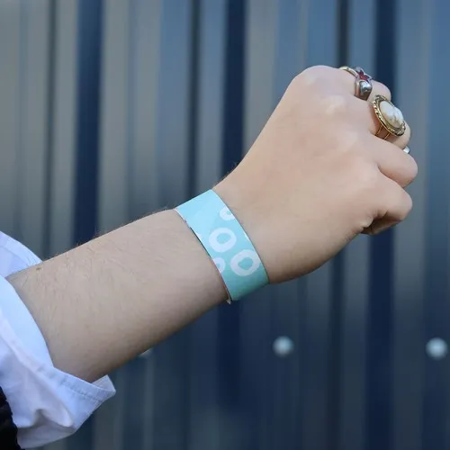 Bracelet d'Identification Tyvek 19mm Personnalisé par Sérigraphie