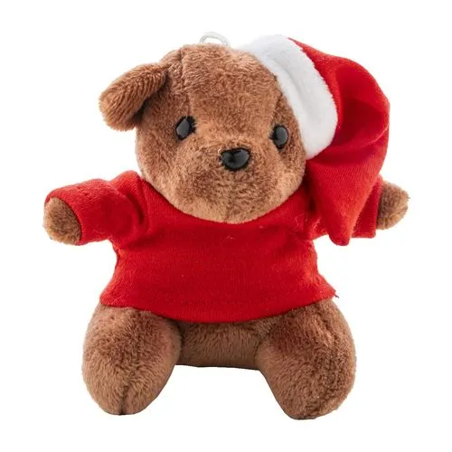 Porte-clés ourson de Noël en peluche Julnalle