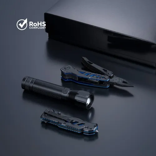 OPTIMA SET III : OUTIL MULTIFONCTIONS, COUTEAU DE SECOURS ET GRANDE LAMPE TORCHE