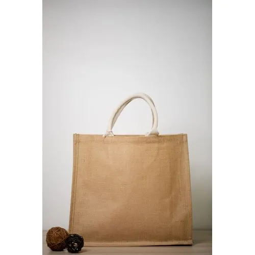 Sac Shopping en Jute Naturelle avec Anses Longues Personnalisable