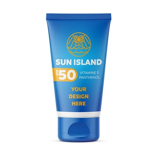 Tube Crème Solaire SPF 30 Personnalisable 30ml - Noir Brillant