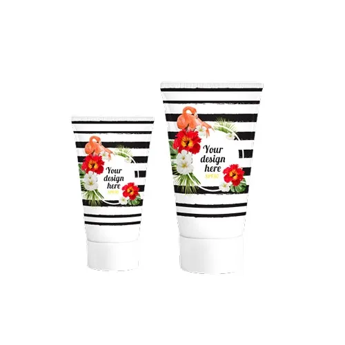 Tube Crème Solaire SPF 30 Personnalisable 30ml - Noir Brillant