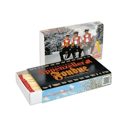 Boîte d'allumettes personnalisée - 45 allumettes - Quadri