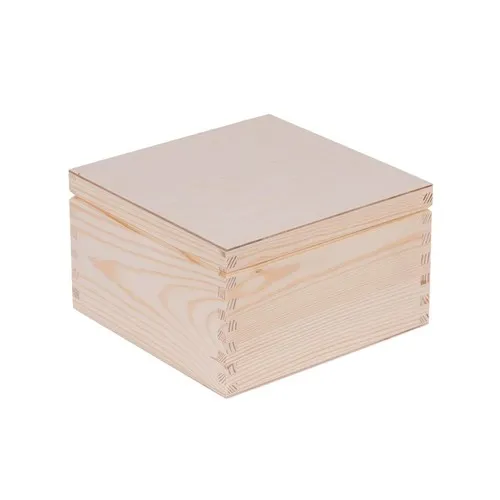 Caisse en Bois Personnalisable 20x20x13 cm - Rangement & Cadeau