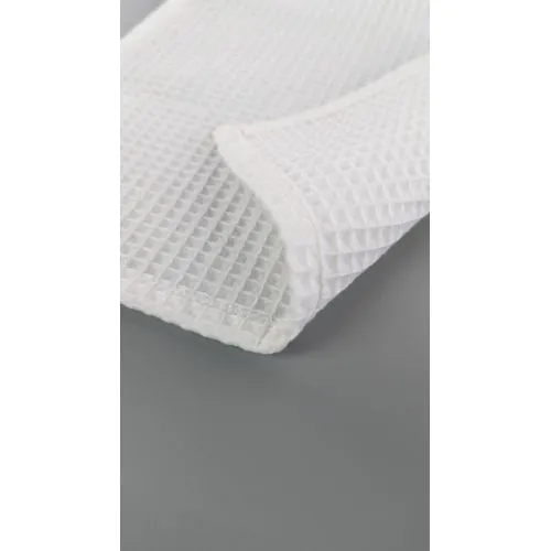 Drap de bain 70x140 cm nid d'abeille personnalisé avec étiquette logo