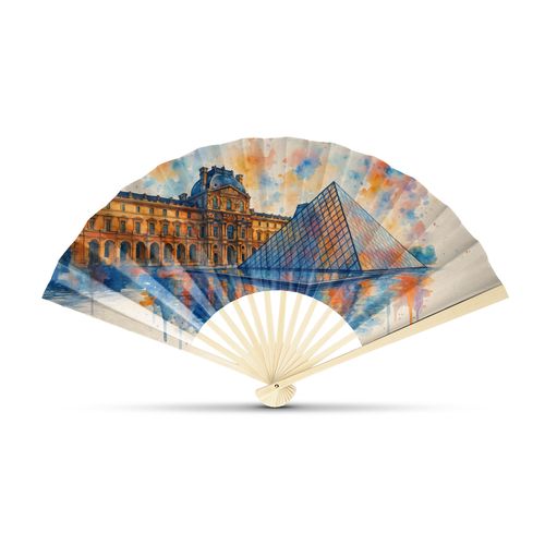 Éventail XXL Personnalisable en Bambou - Format Géant