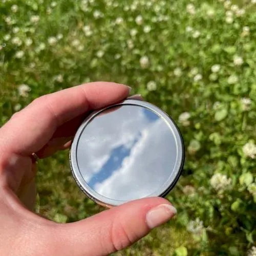 Miroir de poche français 56 mm Brillant