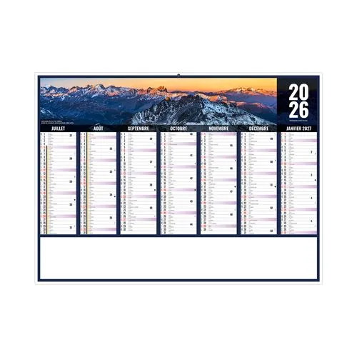 LIBERTE AUVERGNE-RHONE-ALPES 2026 - MIDI 430 x 335 mm - LEGER 400G - SANS MARQUAGE - 1 TROU EN TETE