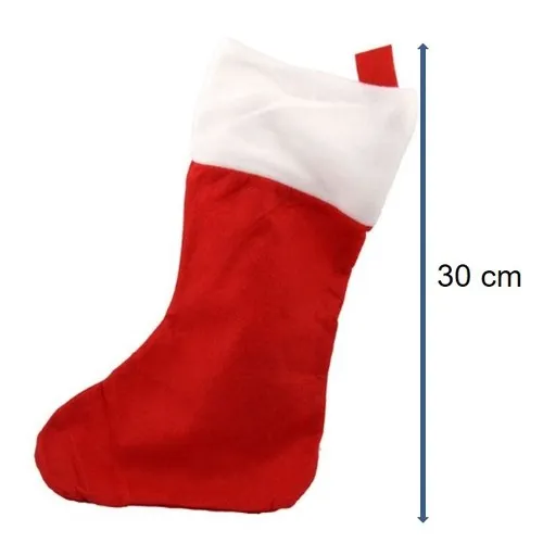 Botte de Noël 30 cm personnalisable - Lot de 3 assortis