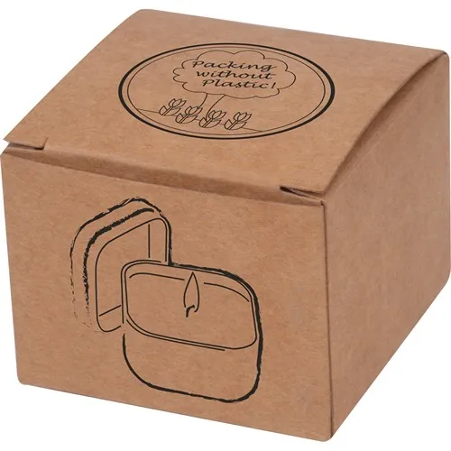 Bougie Personnalisée en Boîte Métallique Cuivrée - Gravure Laser