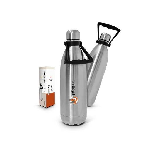 Gourde Isotherme Inox 1L Personnalisable - Double Paroi