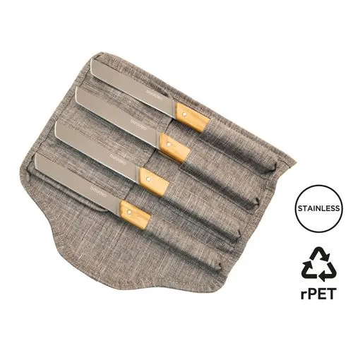 Set de 4 couteaux de table 'Stavanger', olivier