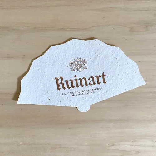 Éventail publicitaire à planter 270g - Fabrication française