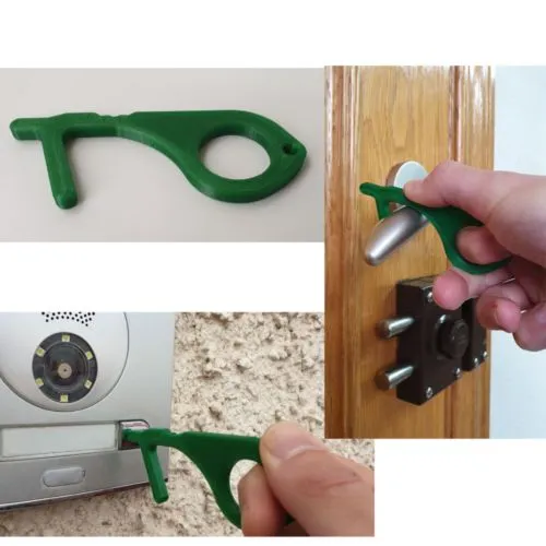 Ouvre-Porte Hygiénique Personnalisable - Clé Antimicrobienne