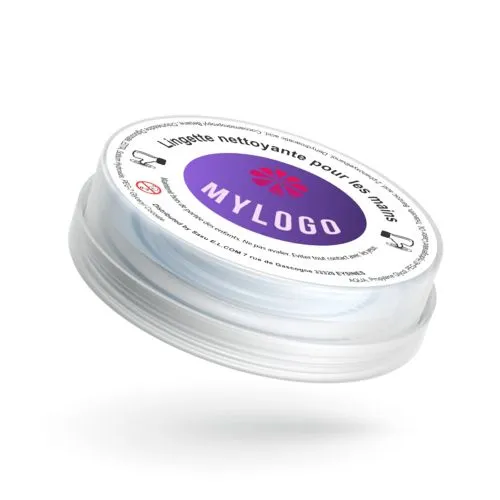 Capsule lingette antibactérie personnalisable