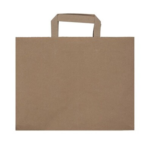 Sac Papier Recyclé Personnalisable avec Anses Plates 32x22x28 cm