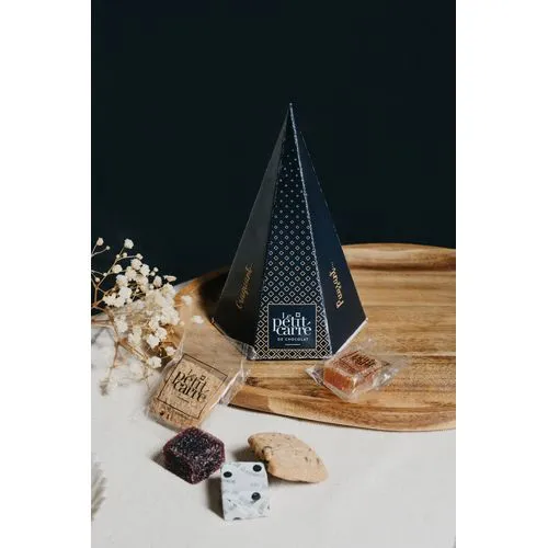 Pyramide Gourmande Personnalisée - 6 Confiseries Bio Premium