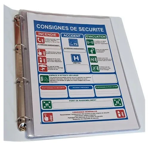 Pochette Vinyle Perforée Personnalisable - Tous Formats