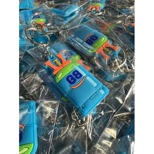 Porte-clés PVC personnalisés double face - Sérigraphie 3 couleurs