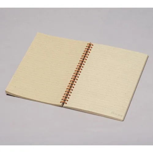Bloc-notes A5 écologique à spirale avec fibres d'herbe personnalisable