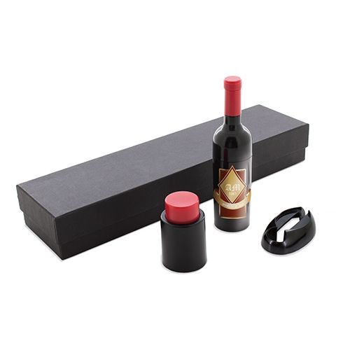 Coffret Vin Bambou 5 Accessoires Personnalisable