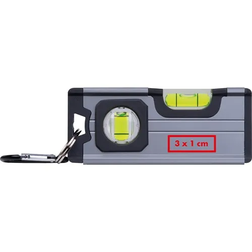 Mini Niveau à Bulle Personnalisable avec Aimant et Mousqueton