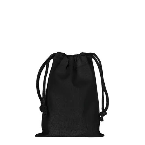 Pochon coton Noir XS 10x14