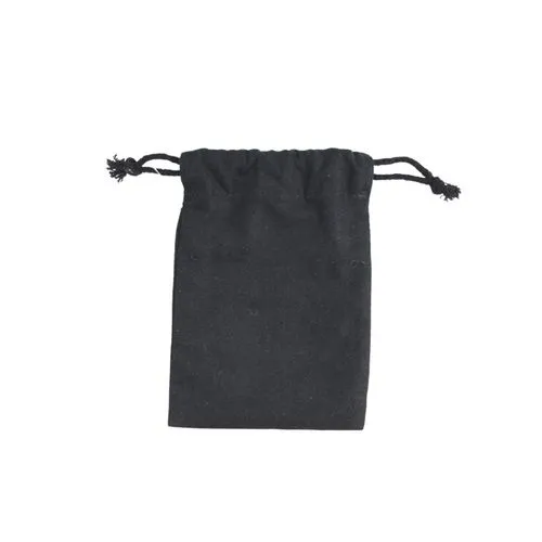 Pochon coton Noir XS 10x14