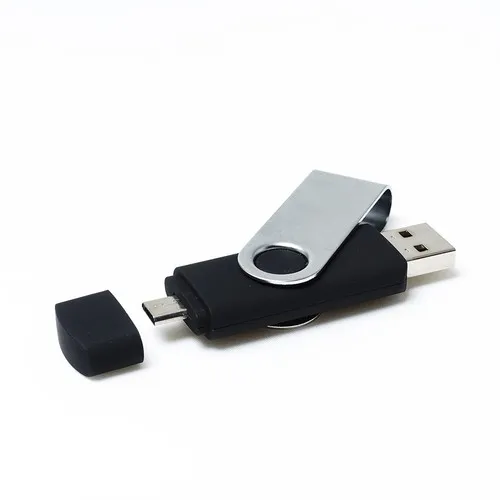 Clé USB rotative On The Go (OTG). USB 2.0 32GB Rouge