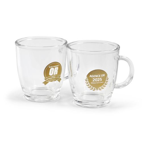 Mug en Verre 380ml Personnalisable - Fabrication Européenne Éco-Responsable