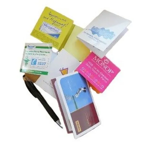 Blocs de notes repositionnables avec couverture