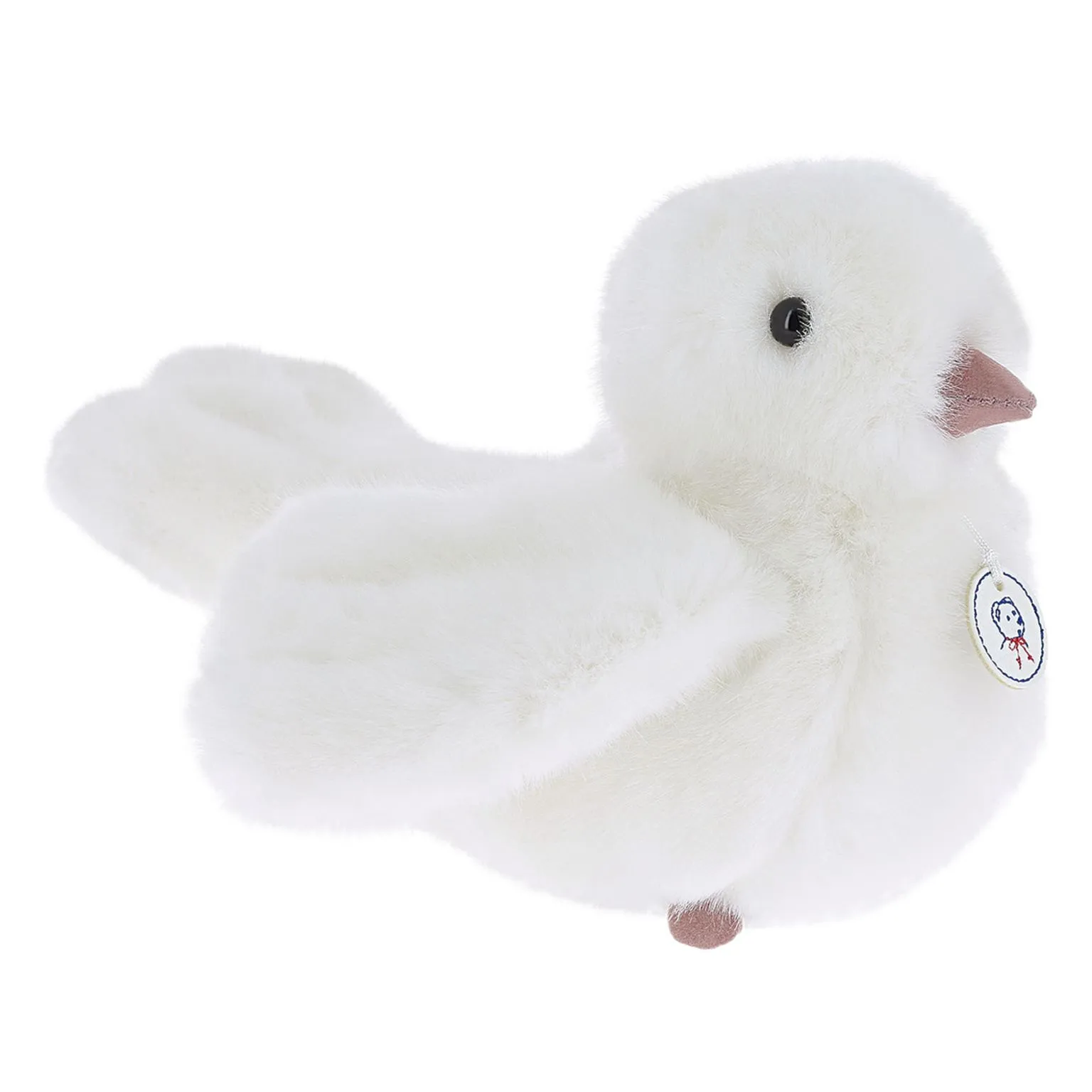 Peluche Colombe Blanche Personnalisable - Cadeau Naissance B2B