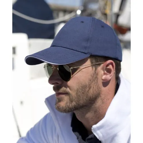 Casquette Sandwich 6 Panneaux Coton Brossé - Profil Bas Personnalisable