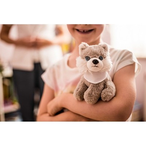 Peluche Loup Personnalisable avec Foulard | Mascotte Publicitaire