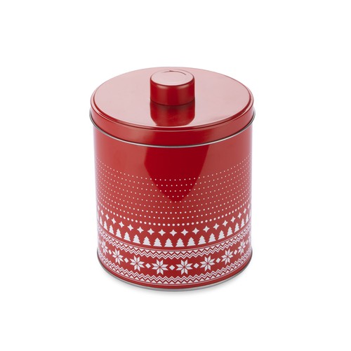Boîte alimentaire de Noël 1600ml personnalisable - Rouge