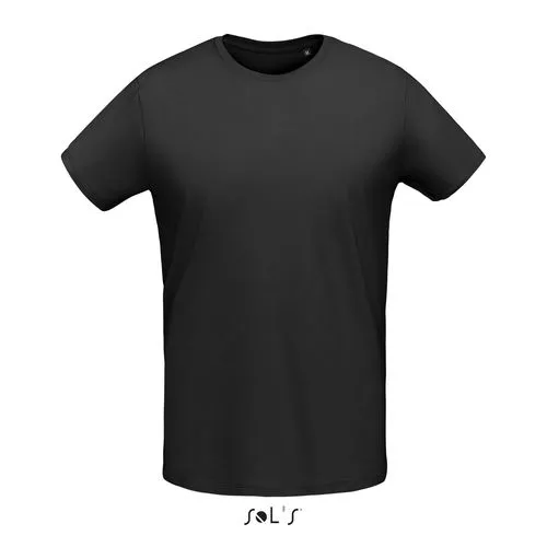 Tee-shirt col rond ajusté homme - Coton peigné personnalisable