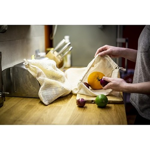 Sac en coton pour fruits et légumes grand format personnalisable