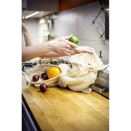 Sac en coton pour fruits et légumes grand format personnalisable