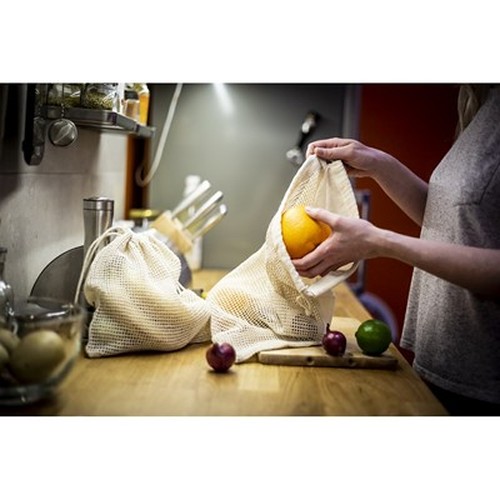 Sac en coton pour fruits et légumes grand format personnalisable