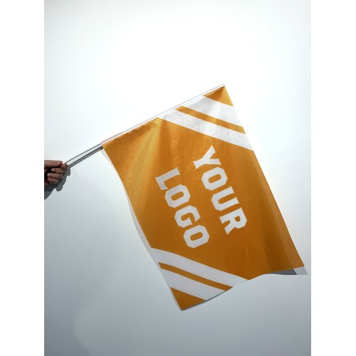Drapeaux personnalisés avec hampe - Impression sur mesure pour entreprises