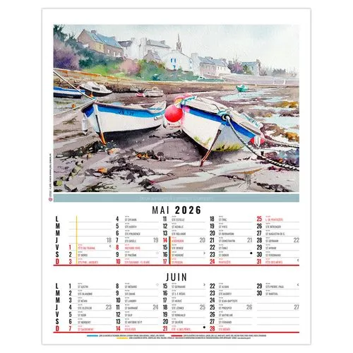 ZOE 2026 - 6 FEUILLETS - BLOC SEUL SANS MARQUAGE