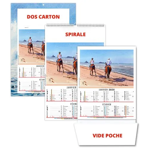 ZOE 2026 - 6 FEUILLETS - BLOC SEUL SANS MARQUAGE