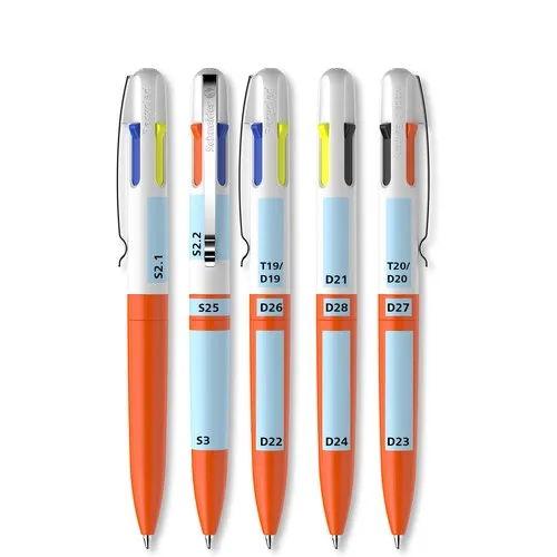 Stylo Bille 4 Couleurs Vert Néon Personnalisable - Dès 100 ex